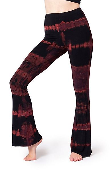 PANASIAM Schlaghose Unikat Batik Leggings stretch mit ausgestelltem Bein ha günstig online kaufen