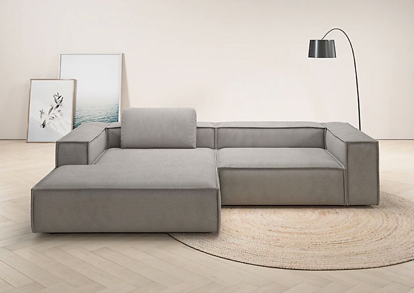 Home affaire Ecksofa »Watertown, modernes XXL L-Form, 306 cm breit« Großzüg günstig online kaufen