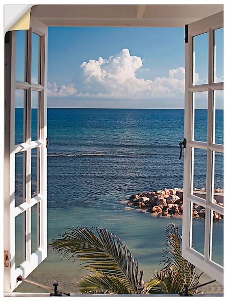 Artland Wandbild »Fenster zum Paradies«, Fensterblick, (1 St.) günstig online kaufen