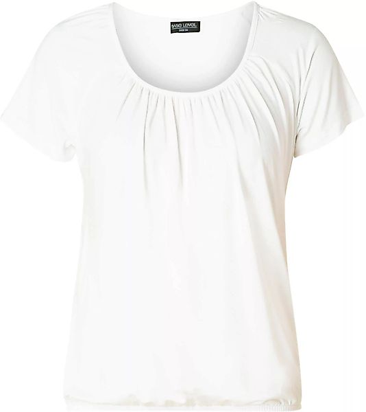 Base Level T-Shirt Yona mit Raffung am Ausschnitt und elastischem Bund günstig online kaufen
