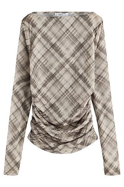 Next Langarmshirt Kew Collection Langarmoberteil mit Mesh und Print (1-tlg) günstig online kaufen
