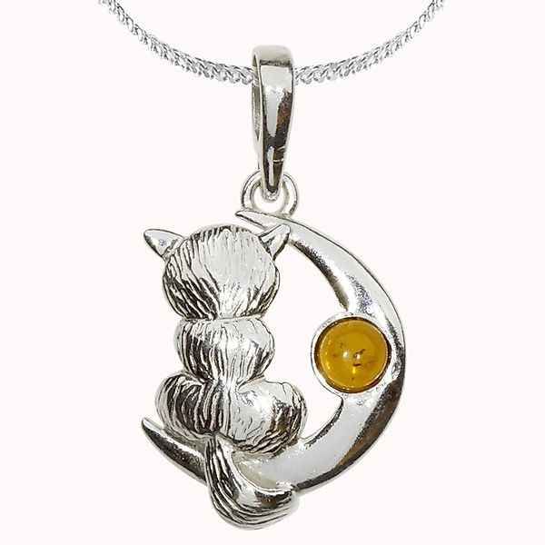 OSTSEE-SCHMUCK Kette mit Anhänger - Katze günstig online kaufen