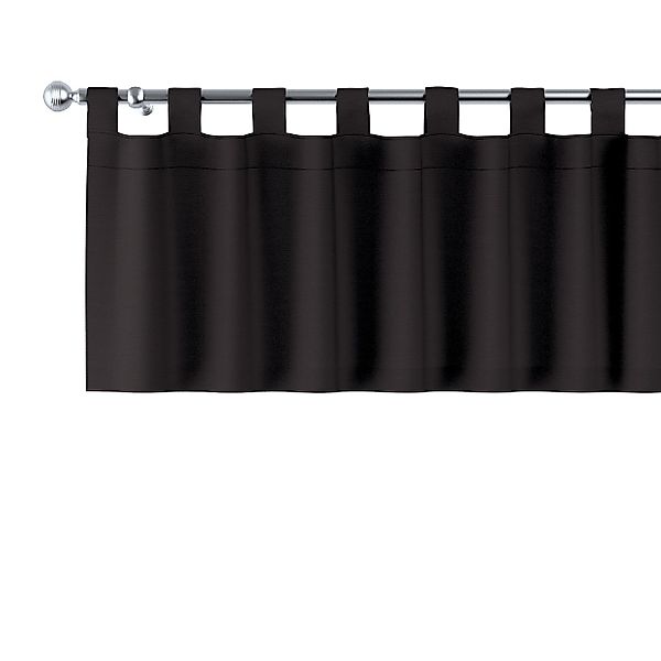 Kurzgardine mit Schlaufen, schwarz, 260 x 40 cm, Cotton Panama (702-09) günstig online kaufen