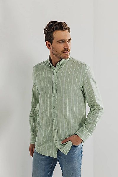 State Of Art Hemd Streifen Grün - Größe XXL günstig online kaufen
