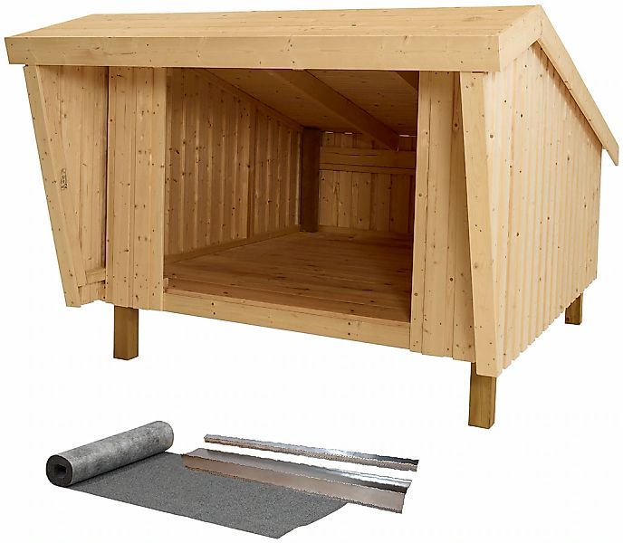 PLUS Gartenhaus "Shelter" inkl. Dachpappe/Aluleisten günstig online kaufen