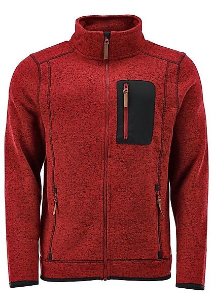OS Trachten Strickfleecejacke Nucku Outdoorjacke mit Stehkragen und Brustta günstig online kaufen