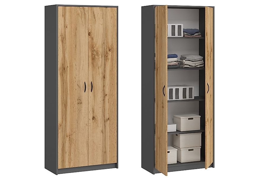 Home Collective Mehrzweckschrank Kleiderschrank Regal 74cm günstig online kaufen