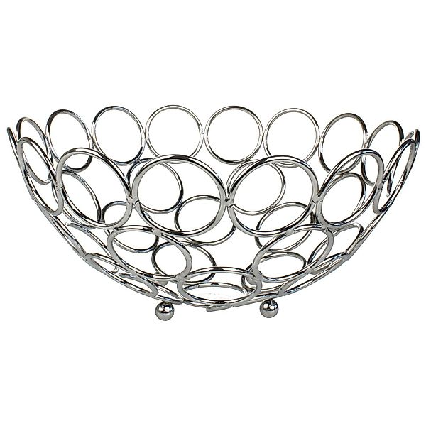 Macosa Home Dekoschale Silber metall 25 günstig online kaufen