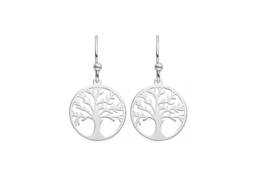 SCHOSCHON Paar Ohrhaken Ohrhaken mit Lebensbaum-Anhänger 925 Silber ø 16 mm günstig online kaufen