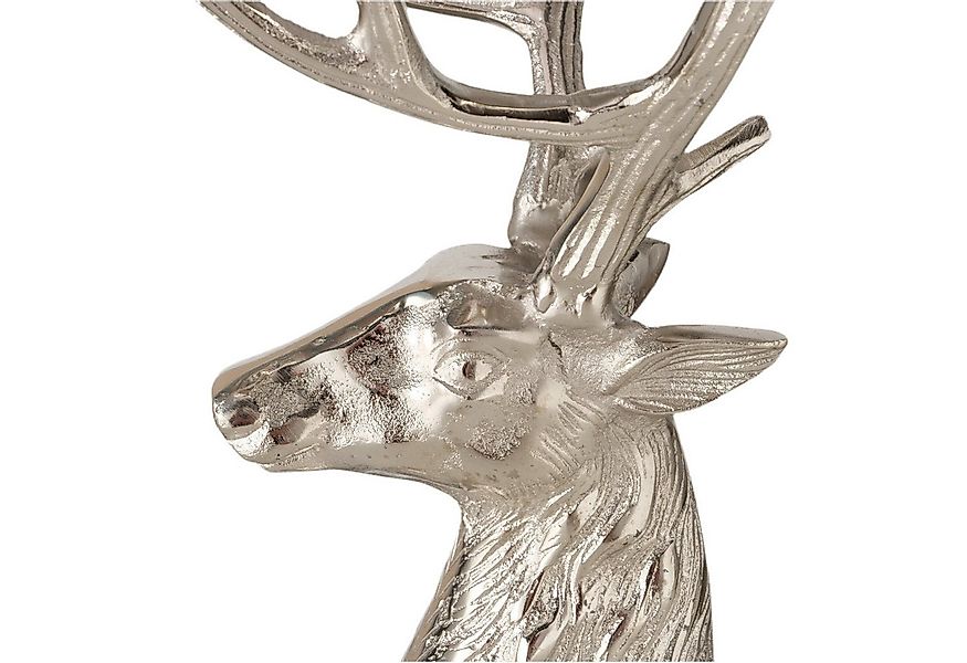 MF Kerzenhalter Russell Hirsch Kerzenleuchter silber Aluminium vernickelt ( günstig online kaufen