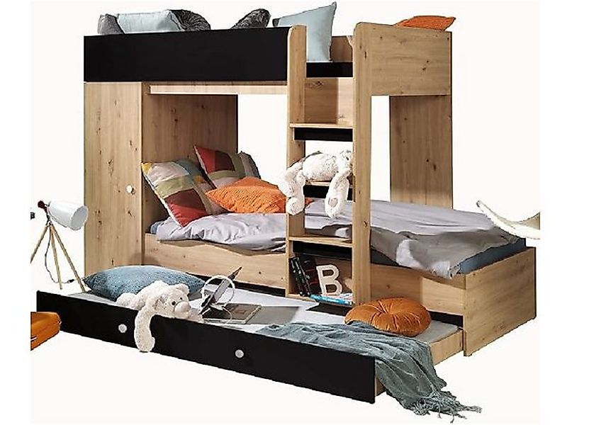 ABIKS MÖBEL Etagenbett SMART 2 Hochbett für Jugendliche mit Kleiderschrank, günstig online kaufen