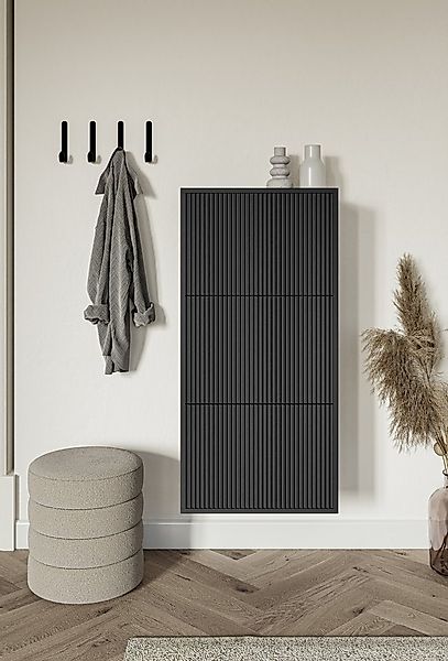 Selsey Hängeschuhschrank VELDIO Wand-Schuhkipper mit 3 Klappen, 50 cm breit günstig online kaufen