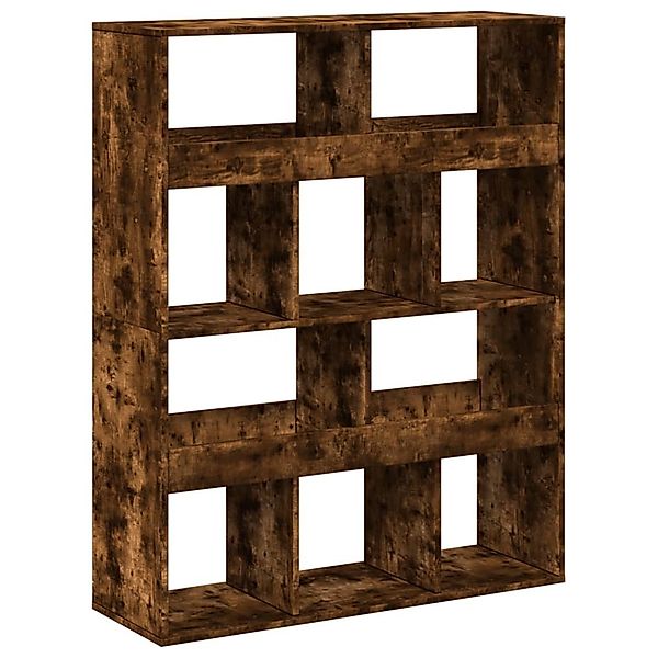 vidaXL Bücherregal Raumteiler Räuchereiche 100x33x125,5 cm günstig online kaufen