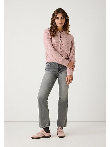 MORE&MORE Langarmbluse Blusenshirt Materialmix günstig online kaufen