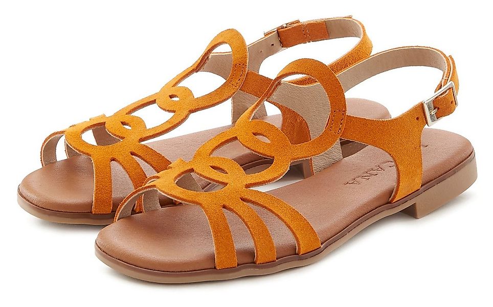 LASCANA Sommerschuh Sandale aus hochwertigem Leder, Sandalette, Sommerschuh günstig online kaufen
