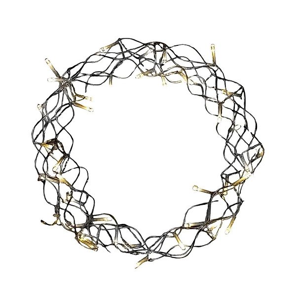 Lex 40 LED Metallkranz Ø 30 cm Weihnachtskranz Lichterkette Batterie Deko W günstig online kaufen