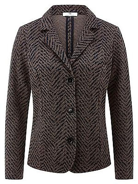 Jersey-Blazer Peter Hahn blau günstig online kaufen