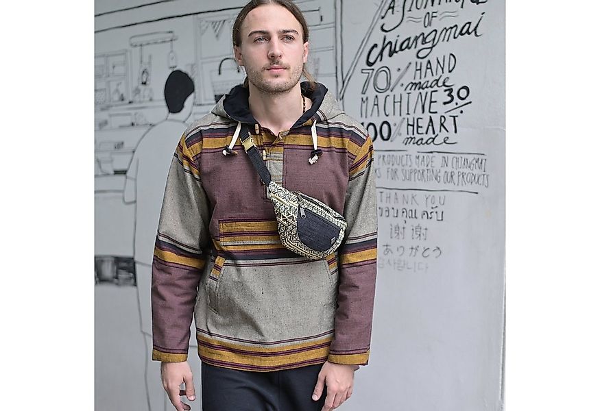 virblatt Kapuzenpullover Herren Baja Hoodie Vintage Pullover, Baumwolle, Hi günstig online kaufen