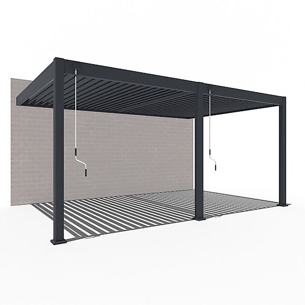 Weide Pergola Deluxe Wand Pavillon Terrassenüberdachung günstig online kaufen