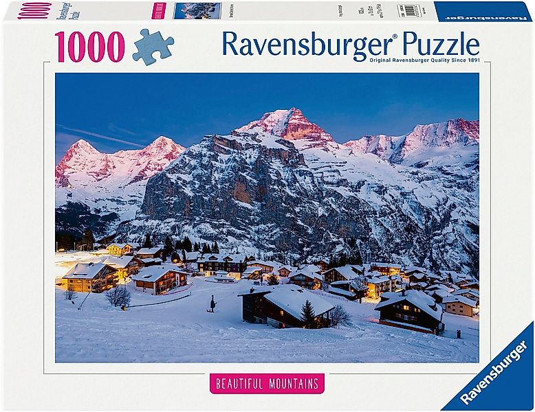 Ravensburger Puzzle Beautiful Mountains, Berner Oberland, Mürren, 1000 Puzz günstig online kaufen