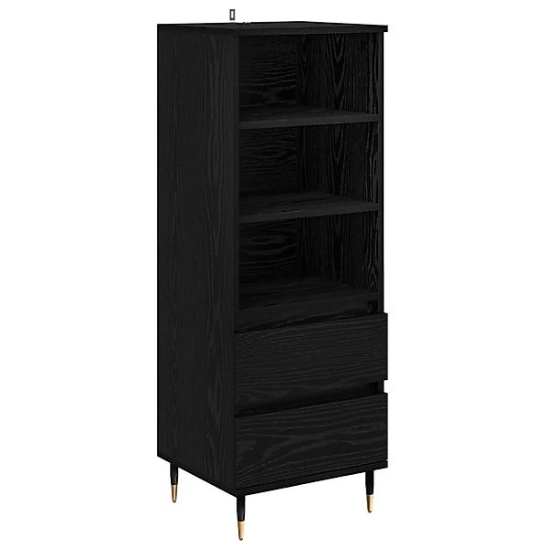 vidaXL Highboard Schwarz Eichen-Optik 40 x 36 x 110 cm Holzwerkstoff 882734 günstig online kaufen
