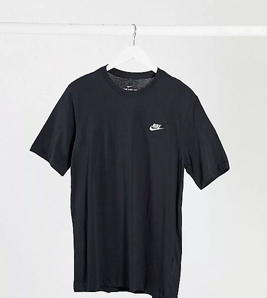 Nike – Tall Club – T-Shirt in Schwarz günstig online kaufen