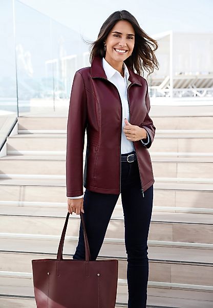 Sieh an! Allwetterjacke Lederimitatjacke günstig online kaufen
