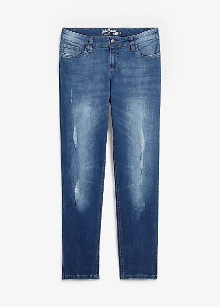 Boyfriend Jeans Mid Waist, Stretch günstig online kaufen