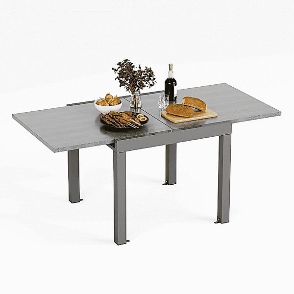 GUNJI Gartentisch 80/130cm Gartentisch mit Auszugsfunktion günstig online kaufen