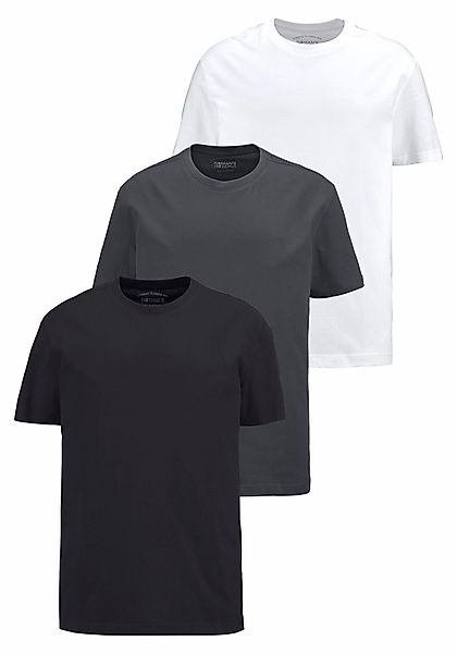 Mans World T-Shirt, (3er-Pack), Kurzarm, normale Passform, aus Baumwolle, i günstig online kaufen