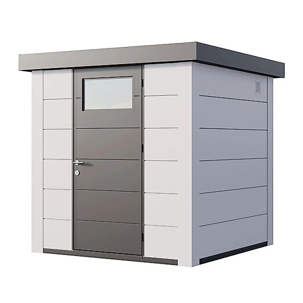 Gerätehaus Classico 2121 mit Weiße Ecken 208 cm x 208 cm Weiß günstig online kaufen