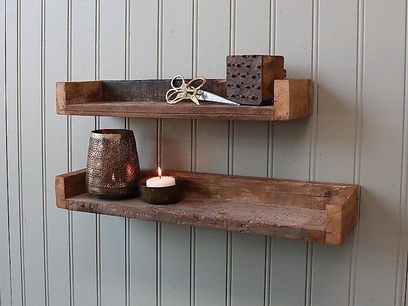 Chic Antique Wandregal 1x Regal Wandregal günstig online kaufen