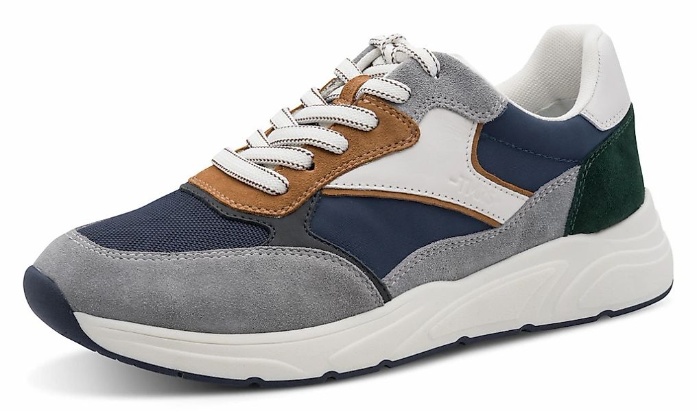 Tamaris Sneaker Freizeitschuh, Schnürschuh mit modischen Kontrastbesätzen, günstig online kaufen