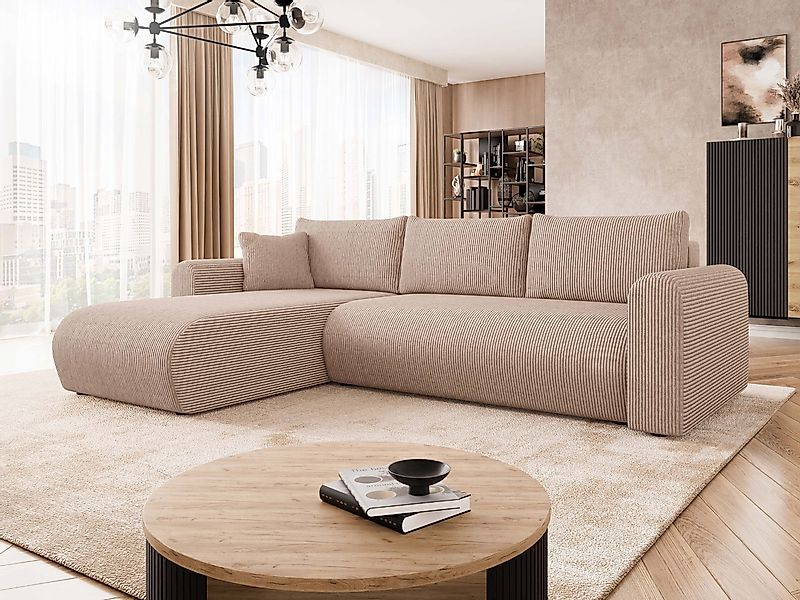 MIRJAN24 Ecksofa Eliwo Cord, mit Schlaffunktion günstig online kaufen