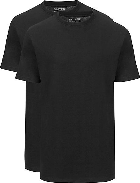 Slater 2er-Pack American T-shirt Schwarz - Größe XXL günstig online kaufen