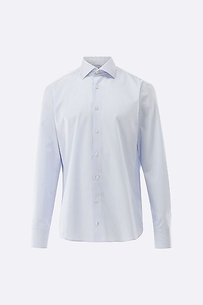 Gestreiftes Businesshemd aus Twill Gewebe Slim Fit günstig online kaufen