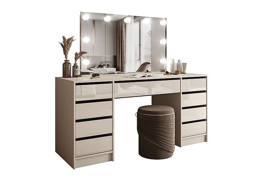 Lookway Schminktisch MADA ELITE II mit Spiegel und Beleuchtung günstig online kaufen
