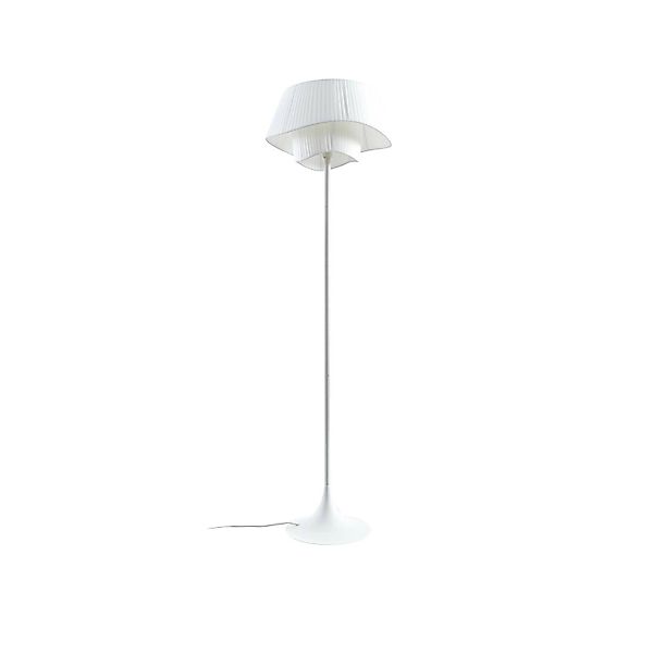 Lindby Stehlampe Eryndor 10020373 in Weiß aus Metall 1-flammig E27 Wohnzimm günstig online kaufen