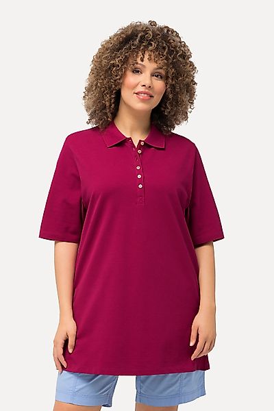 Ulla Popken T-Shirt Poloshirt Piqué Polokragen günstig online kaufen