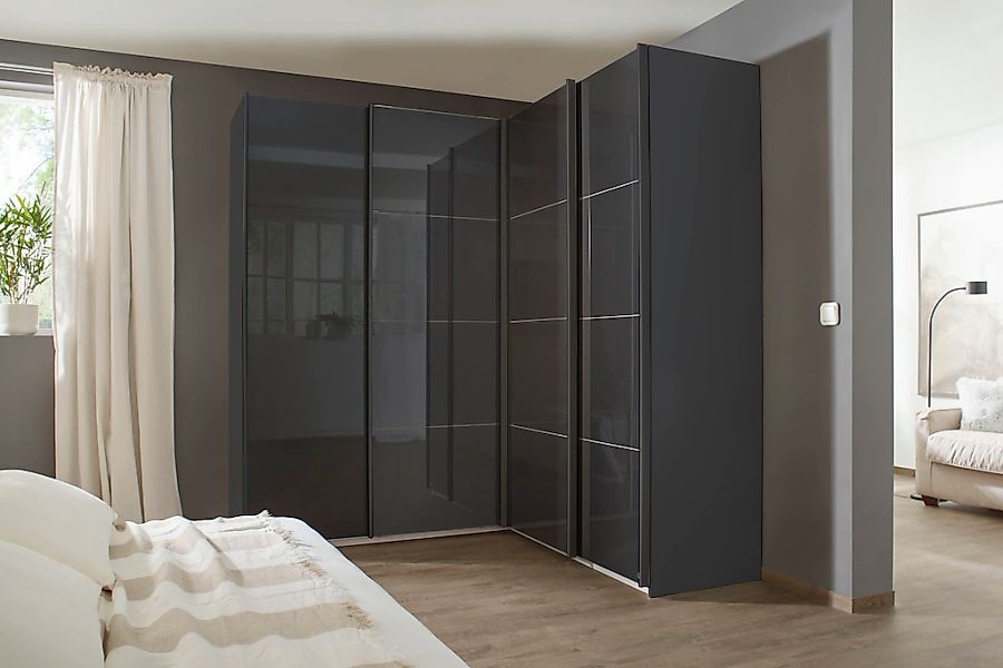 rauch Schwebetürenschrank "Kleiderschrank Garderobe Eckkleiderschrank QUADR günstig online kaufen