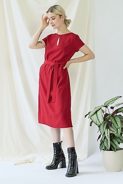 Kleid Eva Mit Tropfen-ausschnitt günstig online kaufen