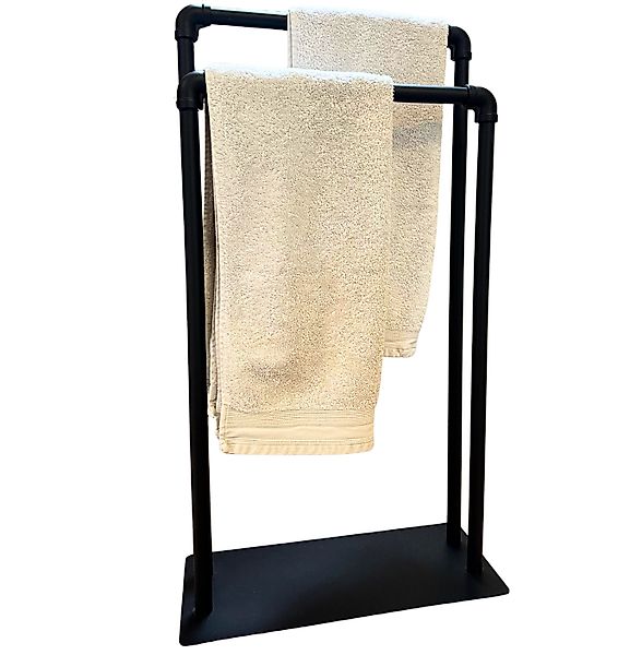 Libaro Handtuchständer freistehend mit 2 Armen günstig online kaufen