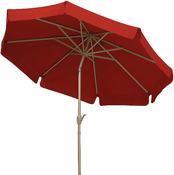 Schneider Marktschirm Orlando Ø 270 cm Rot mit Knickfunktion günstig online kaufen