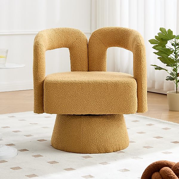 KLAM HOME Stuhl Drehstuhl 360-Grad-Schwenk-Cuddle-Fass-Bürostuhl (runde günstig online kaufen