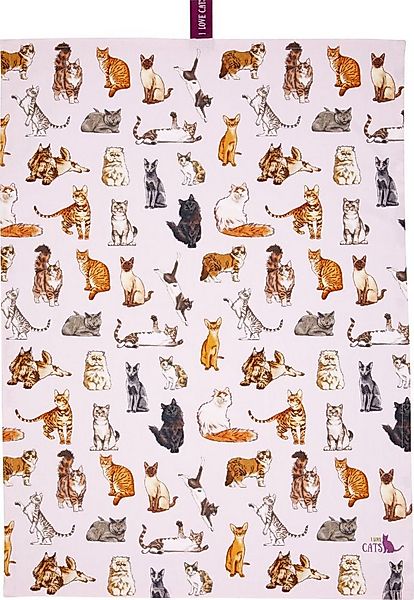 COPPENRATH DIE SPIEGELBURG Geschirrtuch Geschirrtuch Katze Katzen 50 x 70 c günstig online kaufen