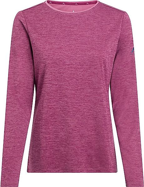 McKINLEY T-Shirt Da.-Langarmshirt Hunu LS W MELANGE/RED WINE günstig online kaufen