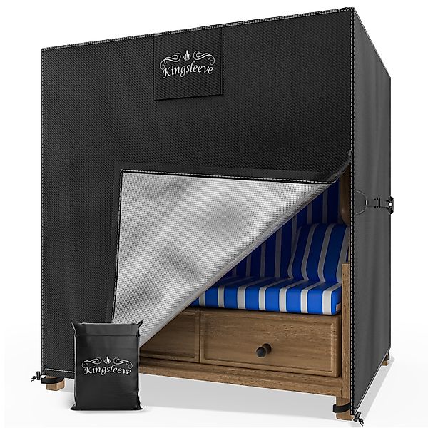 Abdeckplane Strandkorb Anthrazit 135x105x175/140cm 9100mm Wassersäule günstig online kaufen