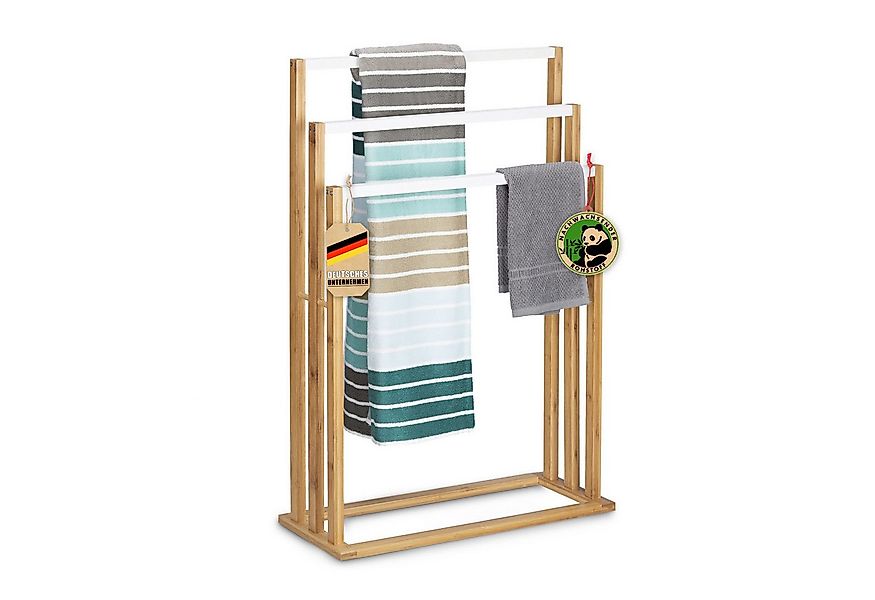 Kubus Handtuchständer Bambus-Handtuchhalter Adaptiva, Langlebige Konstrukti günstig online kaufen