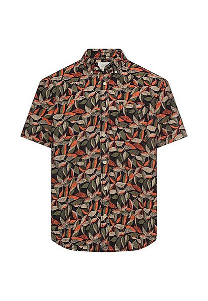camel active Kurzarmhemd mit floralem Muster und Button-Down-Kragen günstig online kaufen