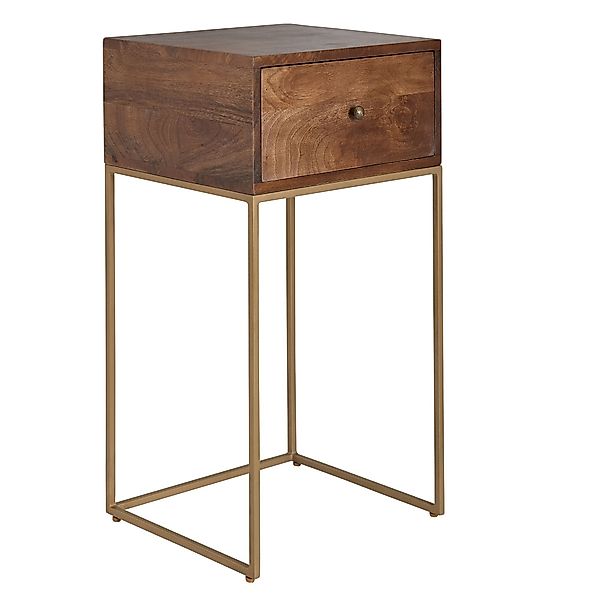 Wohnling Nachttisch Nachttisch Boxspringbett Massivholz 40x75,5x35cm günstig online kaufen